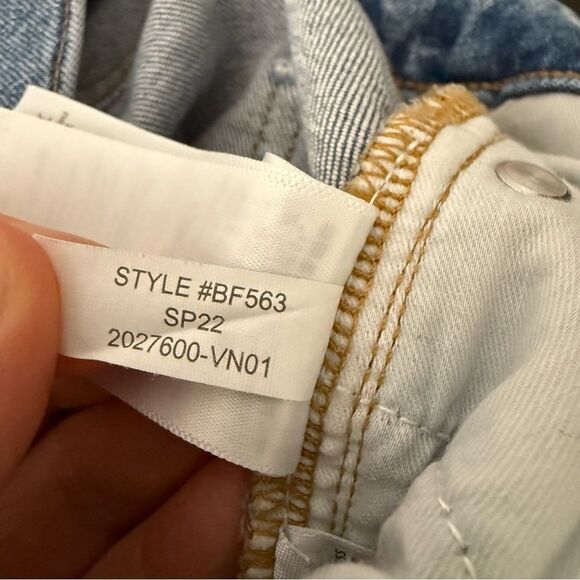 J Crew Classic Straight Jeans Womens Sz 26 Blue Distressed Denim Stretch Retro - Picture 11 of 14